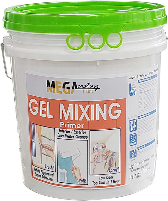 GEL Mixing Primer 수성 바인더 고점도 프라이머, 투명, 10L, 1개
