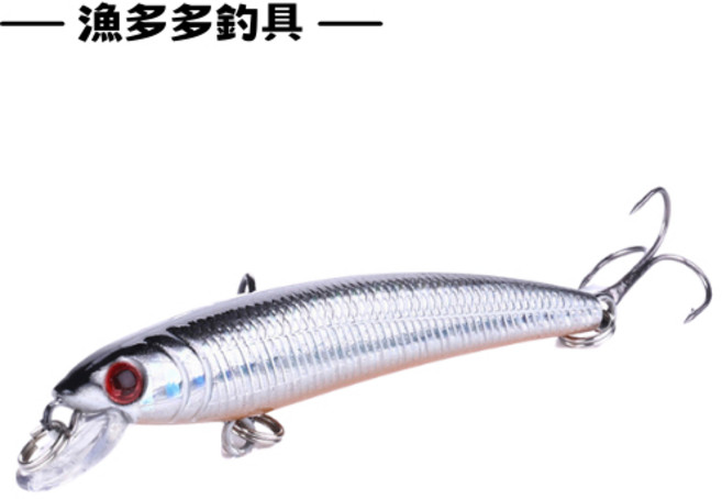 漁多多釣具 溪用米諾 (7.5cm) 浮水路亞硬餌, 1個, 7號