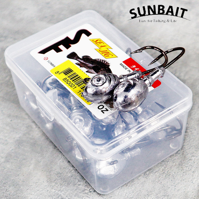 썬베이트 씨 지그헤드 벌크 대용량 덕용 우럭 광어 농어, 1개, 8개입