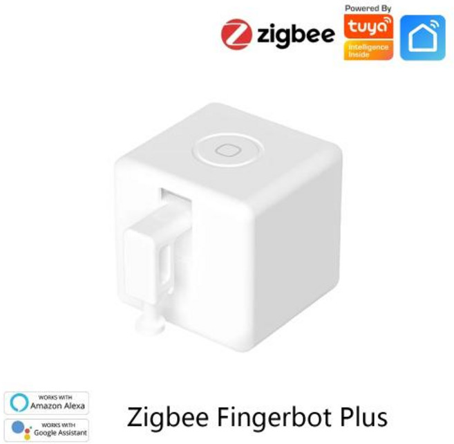 핑거봇 스마트 스위치 원격제어 스마트홈 Tuya 지그비 플러스 버튼 푸셔 터치 모드 라이프 알렉사 구글 홈 앨리스로 작동, Fingerbot Plus, 1개