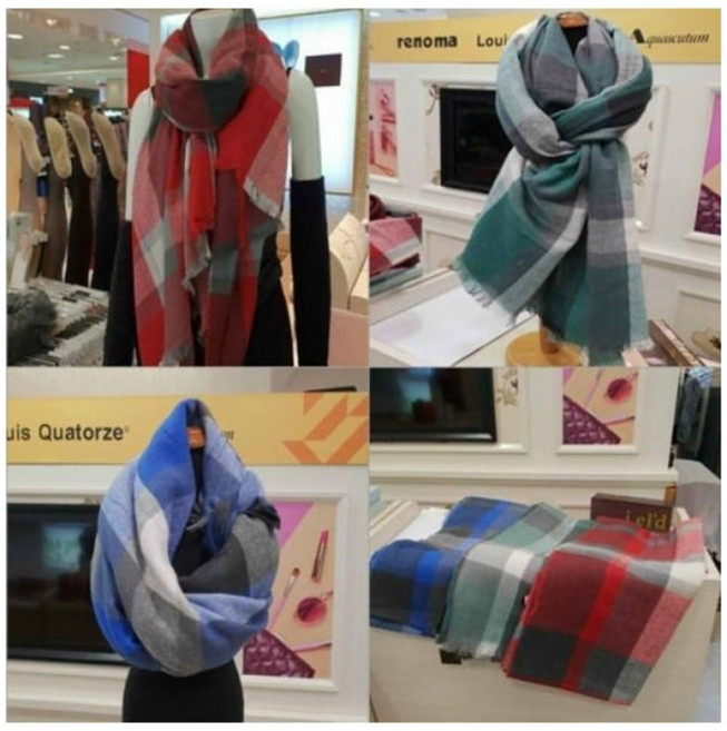 닥스ACC FLI260 아이엘드 빅사이즈 체크 머플러