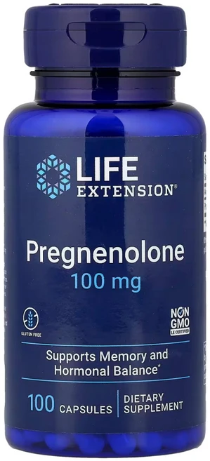 라이프익스텐션 프레그네놀론 글루코코르티코이드 테스토스테론 에스트로겐 100mg 100정 3통, 3개 - 쿠팡
