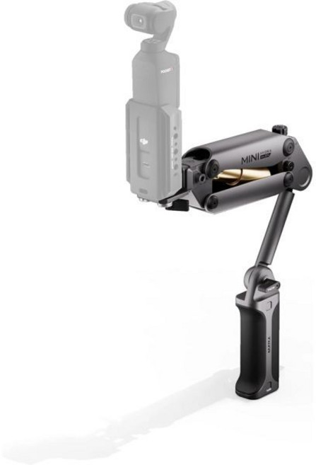틸타 하이드라 에일리언 미니 핸드헬드 키트 - 티타늄 그레이 | DJI 포켓 3 및 기타 액션 캠스마트폰과 호환 유압 댐핑 조절 가능한 암, Handheld Kit, 1개