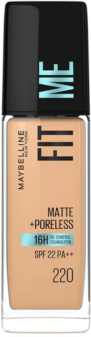 Maybelline New York Liquid Foundation Matte Finish With SPF Absorbs Oil 220 Natural Beige, 1개, 30ml - 쿠팡