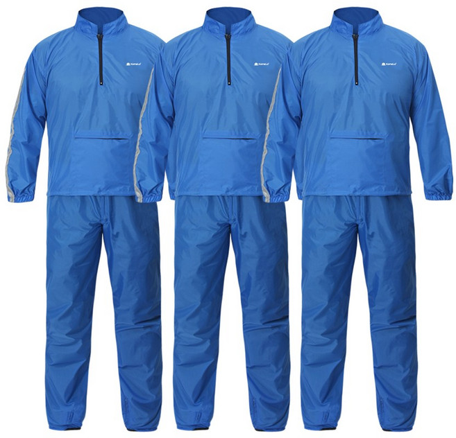 카멜로 메쉬 블루 투피스 도장용 작업복 3세트