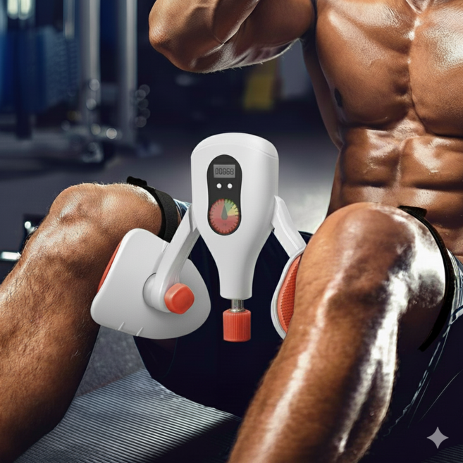 레이즌 허벅지운동기구 남여공용 케겔운동기구 35kg 장력조절 카운드 가능, 화이트