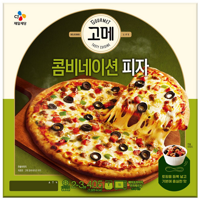 씨제이제일제당 고메 클래식 콤비네이션 피자 405g, 1개