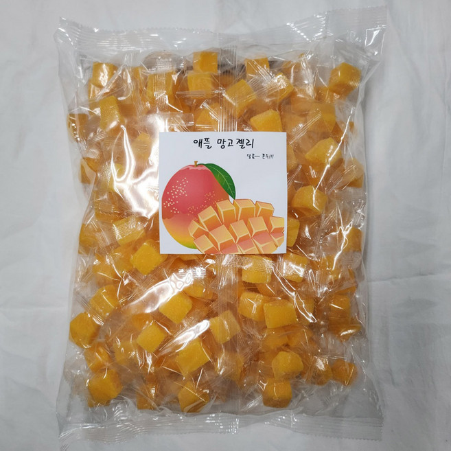 애플망고 젤리 1kg 개별포장 사탕 캔디, 3개