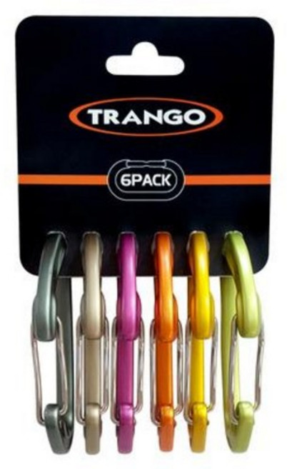 트랑고 스파인 식스팩 등산 클라이밍 카라비너 암벽 등반 고리 6개