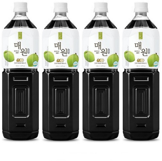 보해 매원 1.5L 매실액기스 매실청, 4개