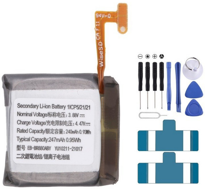 배터리 EBBR880ABY 및 도구 포함갤럭시 워치 4 40mm42mmR860R865U EBBR890ABY갤럭시 44mm46mmR870 SMR875U, 1개