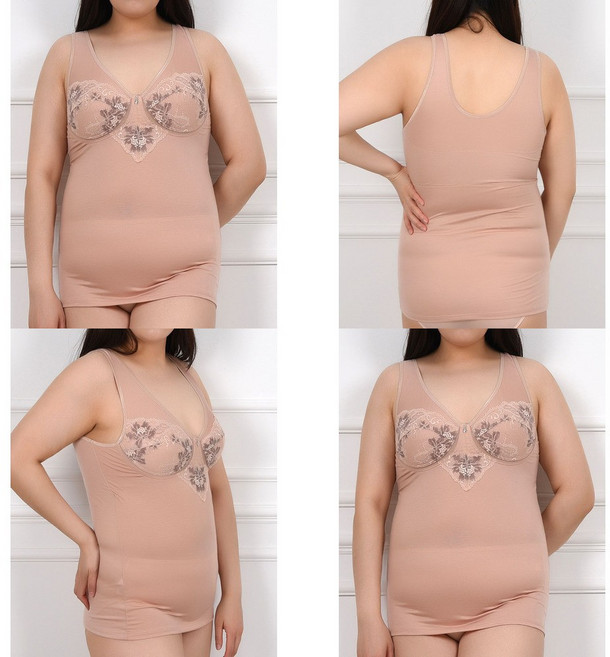 믿고사는잡화점 빅사이즈 텐셀 플라워 레이스 브라런닝B컵 여성 런닝형브라 이너웨어