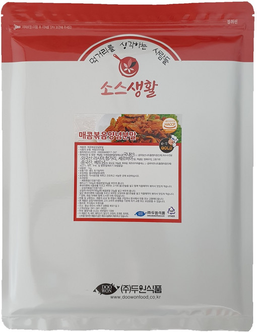[두원식품] 매콤 볶음 양념 분말, 1개, 100g