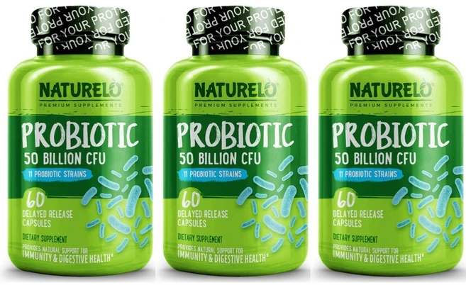 내추렐로 프로바이오틱 500억 CFU 유산균 60캡슐 X 3통, 60정 - 쿠팡