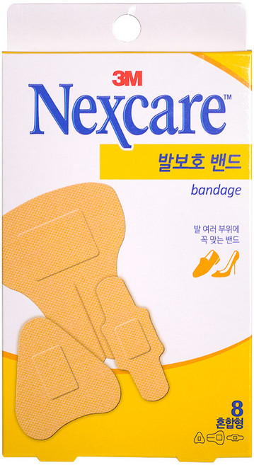 넥스케어 쓰리엠 발보호 밴드, 8개입, 1개