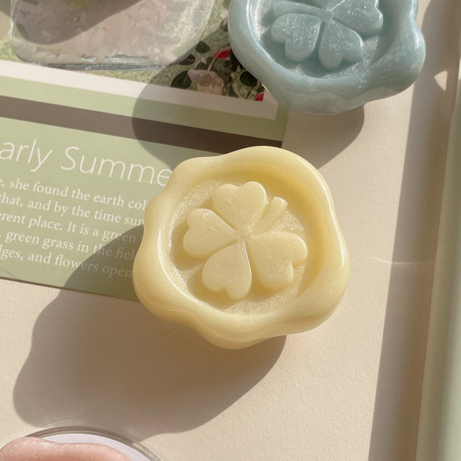 네잎클로버 스탬프 호마이카 스마트톡 (5color), 1개, 아이보리 기본