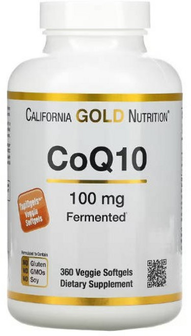 California Gold Nutrition 캘리포니아 골드 뉴트리션 코큐텐 100mg 베지소프트젤 360정 CoQ10, 1개