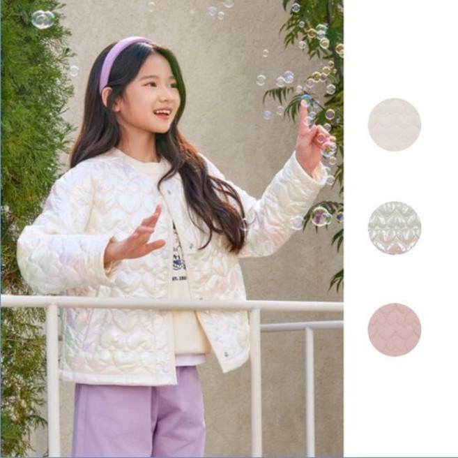 [백화점 정품] 탑텐 키즈 하트퀼팅 패딩점퍼MKG1JP2011-IC ( 택가격과 다를 수 있습니다)