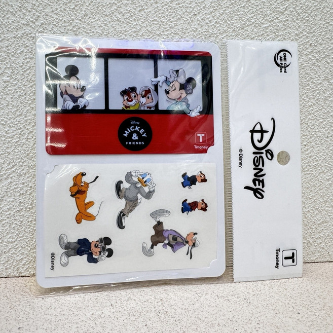 디즈니 티머니 교통카드 레드 버스 수집 굿즈, 단품, 단품