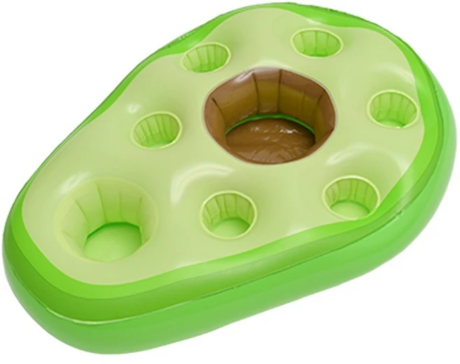 반센트 트레이 튜브 수영장 플로트 여름 파티 버킷 컵 홀더 맥주 과일 마시는 냉각 테이블 바 해변 액세서리, 1개, 아보카도 - 쿠팡