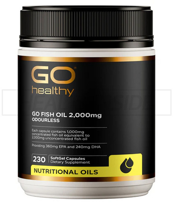 고헬씨 고 피시 오일 2000mg 컴팩트 소프트 젤, 2g, 1개