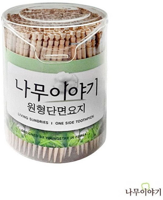 나무이야기 원형단면이쑤시개 500개입, 1개, 1개