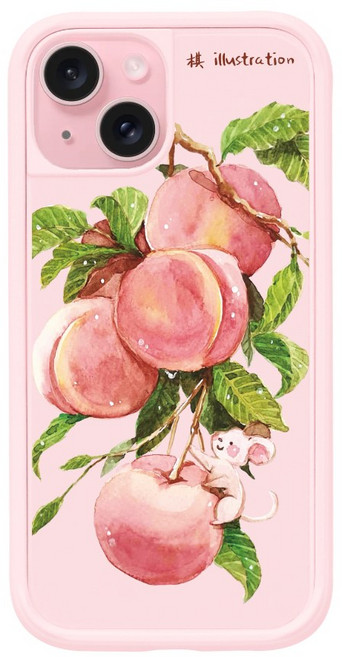 COMPLE MagSafe感應式卡槽防摔殼_悠遊卡手機殼 x 磁吸無線充電 For iPhone（Peach）