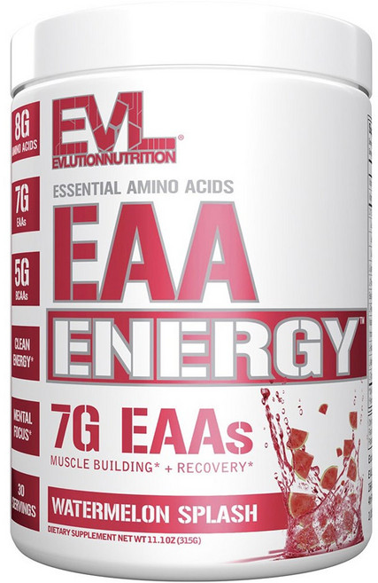 EVLUTIONNUTRITION EAA Energy必需胺基酸粉 西瓜風味, 1罐, 315g