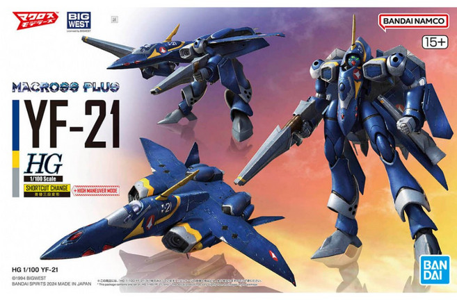 BANDAI 超時空要塞 HG 1/100 YF-21 STURMVOGEL 可變形模型, 1個