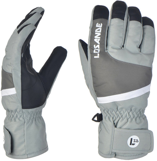 에트나로잔데 남성 보드장갑 스키장갑 DSH1005 방한장갑, 그레이(XL), 1개