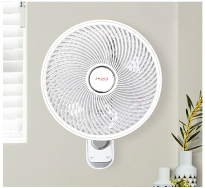 <초특가! 한정수량!>신일전자 서큘레이터형 벽걸이 선풍기 기계식 줄당김 모델 7엽날개