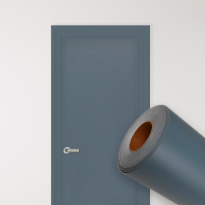 퀸하우징 방문 현관문 단색 인테리어필름 문 시트지, 16. 딥 블루 그레이 DSQ316