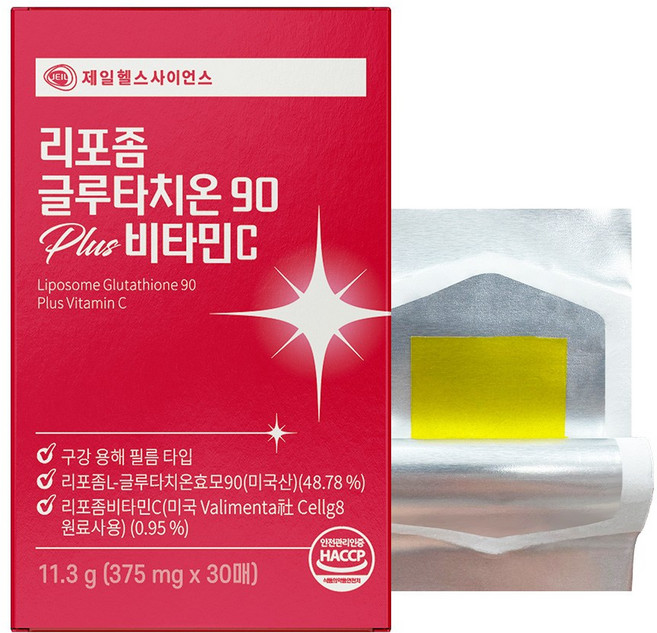 제일헬스사이언스 고함량 리포좀 글루타치온 필름 비타민C HACCP 인증, 1개, 30회분