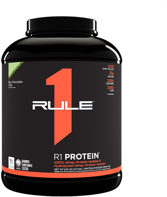 Rule1 룰원 웨이 아이솔레이트 민트초콜릿칩, 1개, 2.27kg