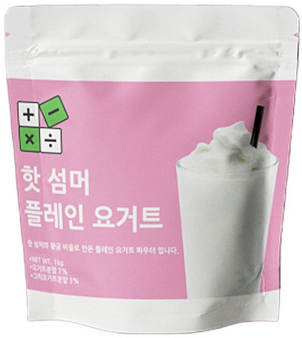 [DA] 빅트레인 핫섬머 플레인 요거트 파우더 카페 베이커리 우유 쉐이크, 1kg