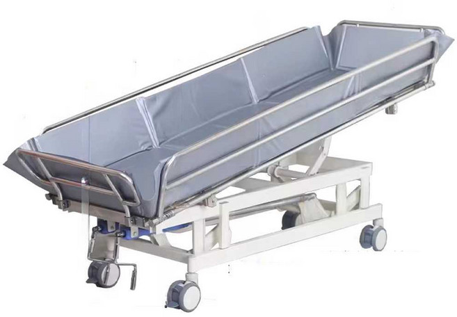 요양원 목욕침대 노인 목욕카 샤워 어르신 이송 간병 환자용 누워서, 1개, 이동식 욕실 온수기