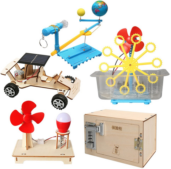 5入組 兒童STEAM科學實驗套(兒童益智玩具 小學生物理化學實驗材料 兒童教育 兒童禮物 聖誕禮物), 1套