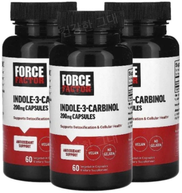 포스팩터 인돌3 카르비놀 카비놀 200mg 60캡슐 3개 Indole3 Carbinol, 60정 - 쿠팡
