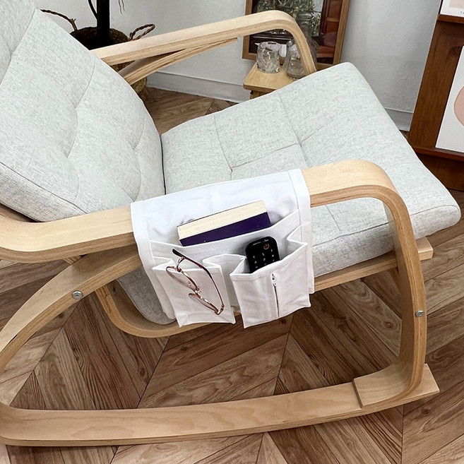 이케아 포엥 커버 의자 팔걸이 주머니 리커버 리모컨 보관 가방 수납, 50X23cm, 1개