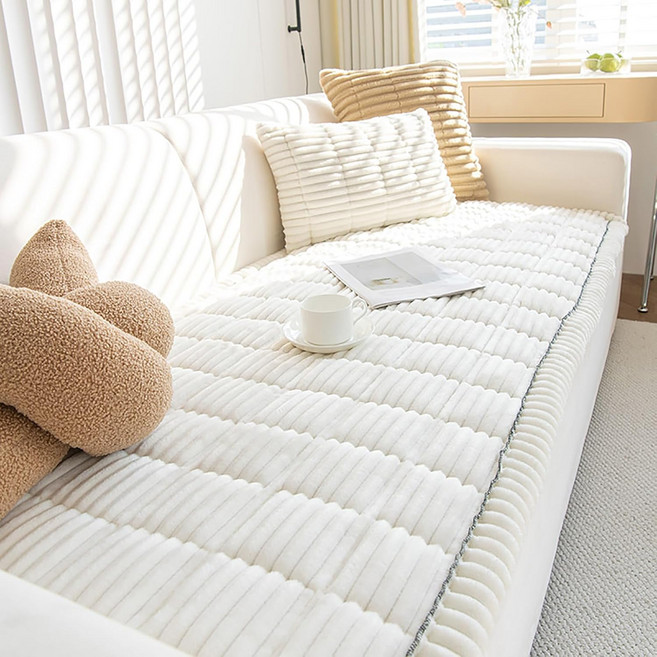 와이스타일 논슬립 극세사 쇼파패드 소파방석 거실 소파 패드 사계절 부드러운 먼지없고 소파방석