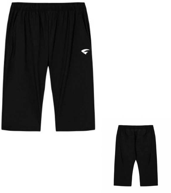 비트로 냉감 스트레치 밴딩 7부바지 7부 반바지 스포츠 의류 하의 WP-25071 블랙 여, 비트로 7부 바지 WP-25071 여 100, 1개