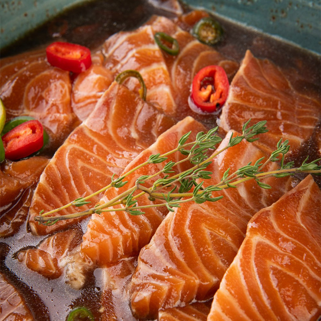 믿음게장 간장 연어장 1kg (500g x 2팩), 500g