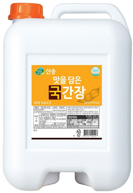 신송 맛을담은 국간장 14L, 1개