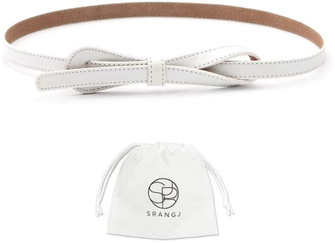 에스랑제이 여성 원피스 정장 가죽 끈 벨트