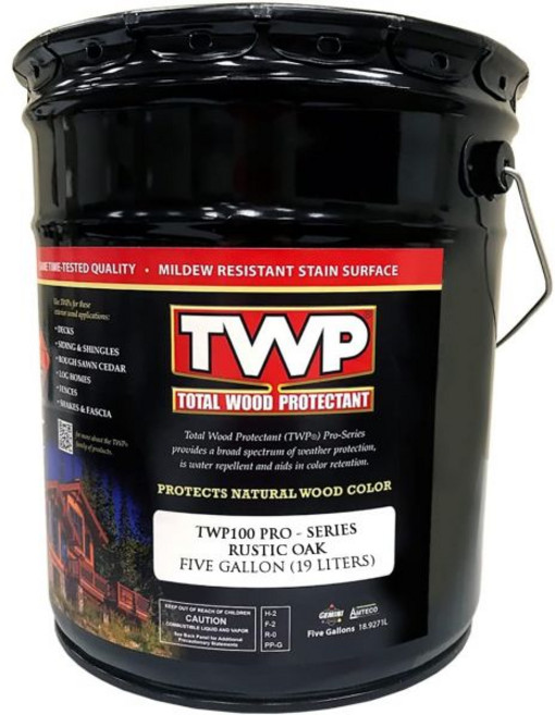 원목 오일 선반 코팅제 테이블 TWP 100 프로 시리즈 5GAL AMTECO Inc TWP-116-5 5갤런 녹 제거 얼룩 5갤런 러스틱 오크, 원목 오일 선반 코팅제 테이블 TWP 100 프로 시리