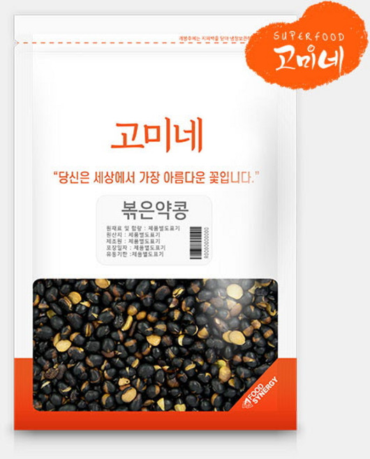 고미네 국산 100% 볶은약콩 무첨가 곡물간식 고소하고 담백한 웰빙 자연스넥, 100g, 1개