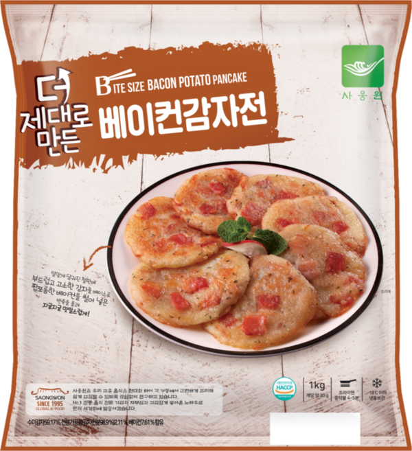 더 제대로만든 베이컨감자전 1kg (30g x33ea), 1개