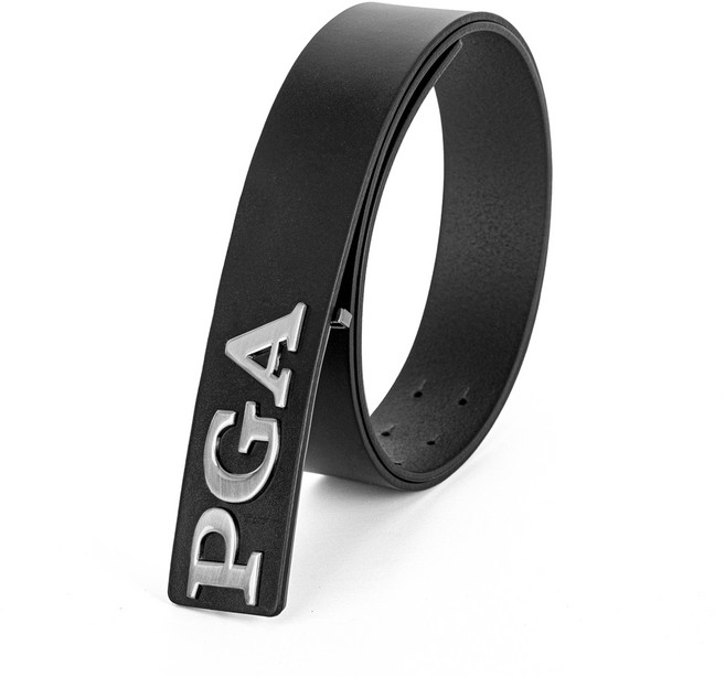 PGA 골프 통가죽 남성벨트 이태리 소가죽 메탈포인트 명품허리띠, 블랙, 1개