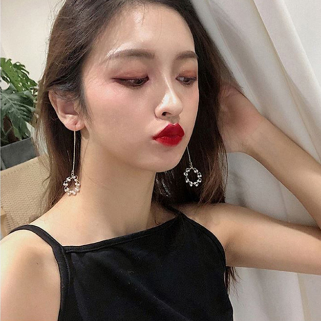 에르모사제이미 JE049 패션 귀걸이 써지컬 스틸 침 데일리 이어링 언발