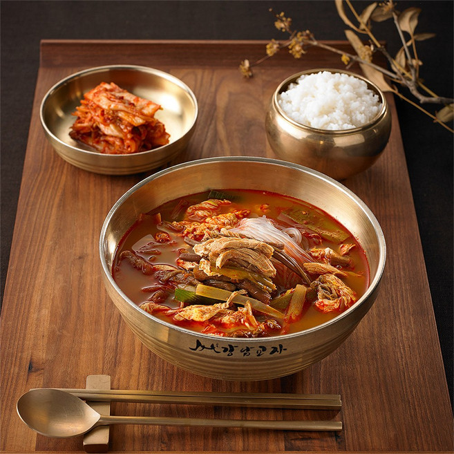 [강남교자 본사 공식 지정] 45년 칼국수 명인 강남교자 닭개장 골라담기(팩당 2인분 700g), 3개, 700g
